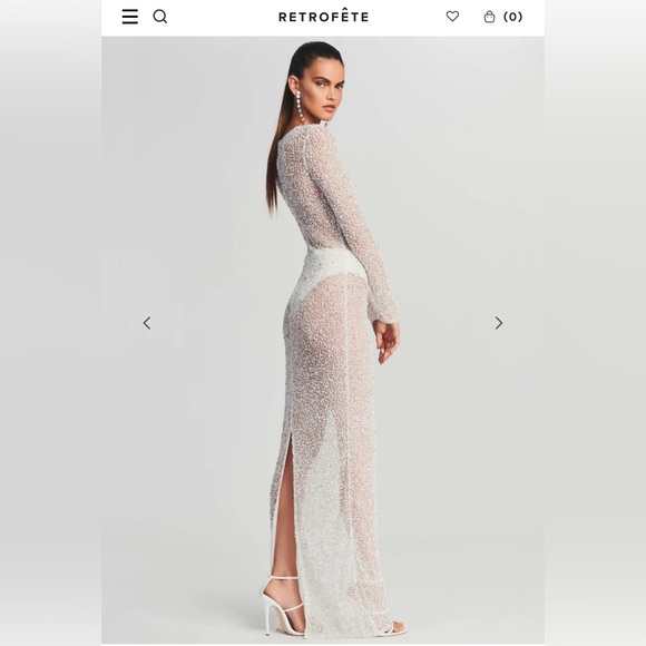 Retrofete Heidi Sequin Gown - XS - Picture 1 of 6